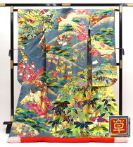 楽天市場】打掛 青 中古（着物｜和服）：レディースファッションの通販