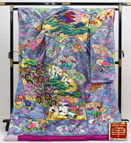 楽天市場】打掛 青 中古（着物｜和服）：レディースファッションの通販