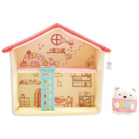 すみっコぐらし ぬいぐるみ すみっコハウス (屋根ピンク・はしごブルー) MX98601