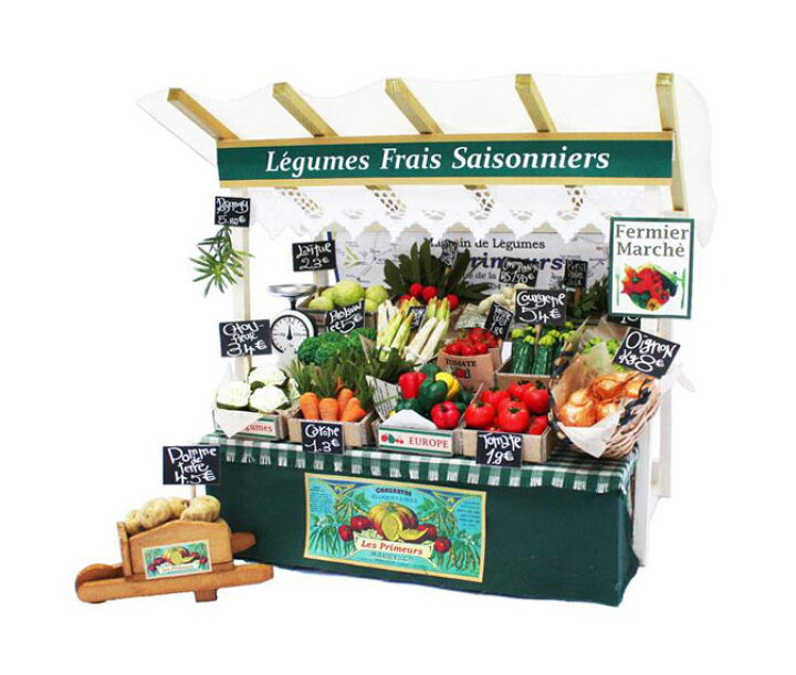 楽天市場 送料無料 ビリーの手作りドールハウスキット パリのマルシェキット パリの八百屋さん ユウセイ堂2 カード利用可能店 楽天市場 送料無料 ビリーの手作りドールハウスキット パリのマルシェキット パリの八百屋さん ユウセイ堂2 カード利用可能店