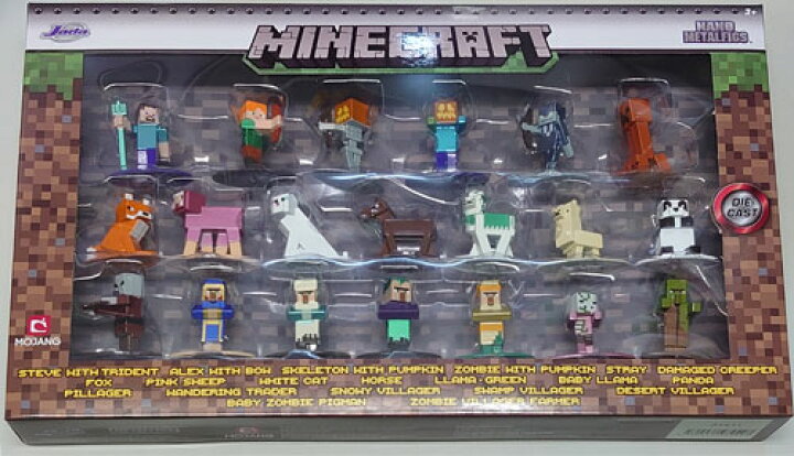 楽天市場】マインクラフト Minecraft ナノメタルフィグ 20個入りセット 