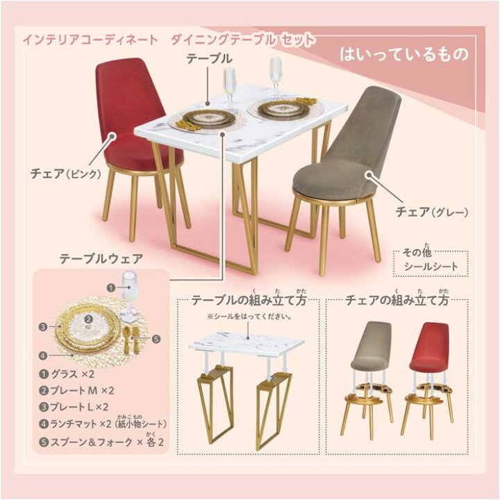 楽天市場】リカちゃん LF-09 インテリアコーディネート ダイニング 
