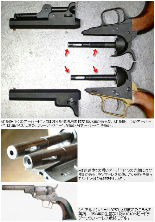 楽天市場】【送料無料!】 CAW ダミーモデルガン コルト M1848 ポケット 