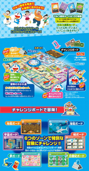 【送料無料!】 ドラえもん人生ゲーム ひみつ道具で大冒険! ユウセイ堂1 ポイントアップ店 ドラえもん人生ゲーム ひみつ道具で大冒険!