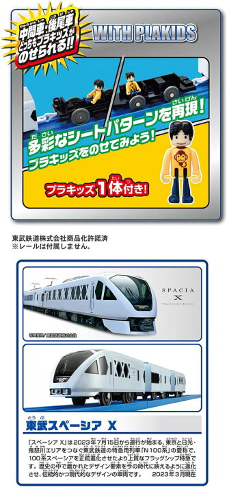 楽天市場】【送料無料!】 プラレール S-36 東武スペーシア X 