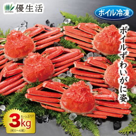 (かに カニ 蟹 ギフト) ボイルずわいがに姿3kgセット