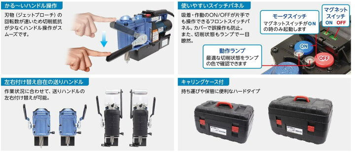 楽天市場】日東工器 (NITTO KOHKI) 携帯式磁気応用穴あけ機 