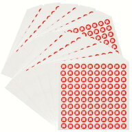 済 シール 大量 10000（1万）貼 (赤, 1cm丸)