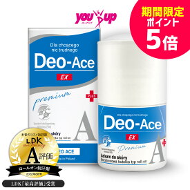 【11/4 20:00-11/11 1:59ポイント5倍】【公式】デオエース EXプラス 40ml 制汗剤 デオドラント ロールオン 脇汗 わき汗 ワキ汗 汗じみ 汗対策 敏感肌 アルコールフリー ポーランド製 ニオイ 肌に優しい エチケット