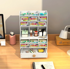 ペン立て 大容量 斜め 大量 卓上整理 卓上収納ボックス ペンスタンド 卓上収納ケース 収納ケース 収納ボックス デスク上置き棚 オフィス収納　 整理整頓 文房具 分類収納 小物ケース 雑貨収納 机上収納