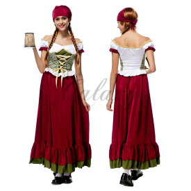 ハロウィン ビールガール ドイツ メイド 民族衣装 海賊 カリブ コスプレ衣装 ps2747(ps2747)