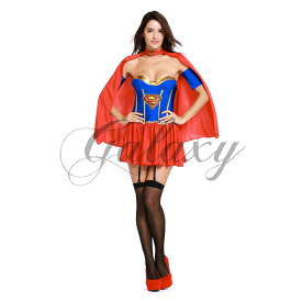 ハロウィン ヒーロー 英雄 女戦士 スーパーウーマン セクシー 仮装 イベント コスプレ衣装 ps3383s(ps3383s)