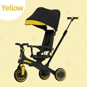 【27日9:59迄使える10%OFFcp!】子供用三輪車 キッズバイク のりかえ三輪車 7in1 多機能 手押し棒付き 背もたれ付き 1-5歳 ランニングバイク 乗用玩具 幼児用 DIYELL