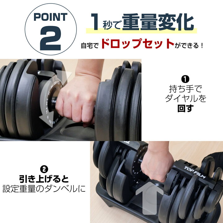 楽天市場】【☆最大1,000円OFFcpあり】【片手で重量調整☆2年保証 