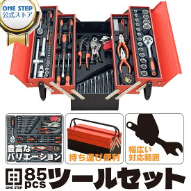 【5日はP最大10倍&1,000円cp！】 ツールセット 工具セット ガレージツール ホームツールセット 85点組