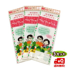 ベジフレッシュ　チャック付　幅30×高さ35cm　　5枚×3セット　鮮度保持袋　野菜袋　保存袋