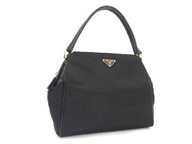 ■極美品■ PRADA プラダ テスートナイロン トートバッグ ハンドバッグ メンズ レディース ブラック系 AV4176