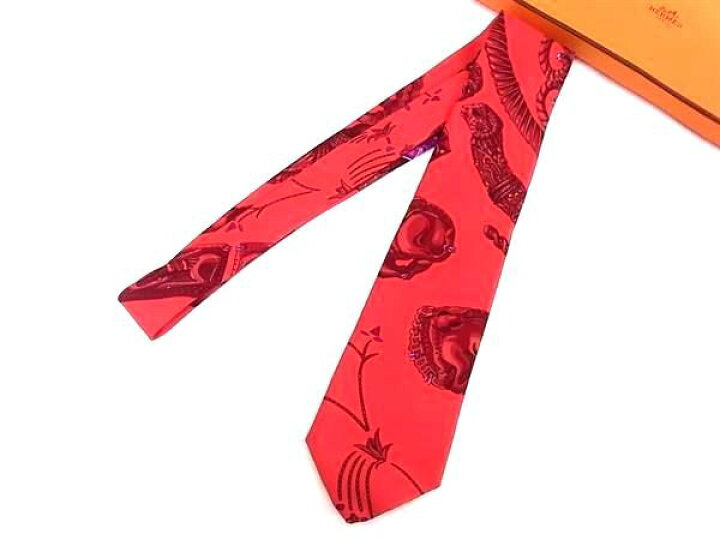 楽天市場】□新品□未使用□ HERMES エルメス シルク100% ネクタイ 