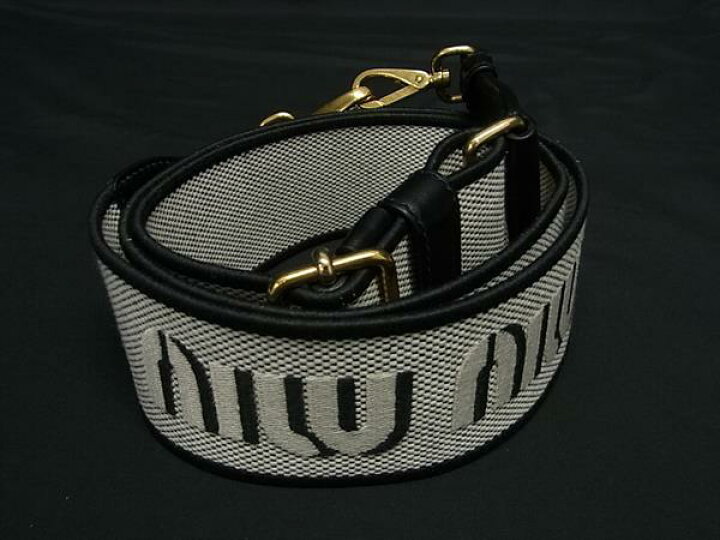 楽天市場】□極美品□ miumiu ミュウミュウ キャンバス×レザー  