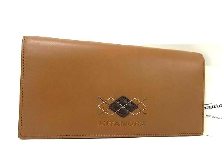 楽天市場】□新品□未使用□ Kitamura キタムラ レザー 二つ折り 長 