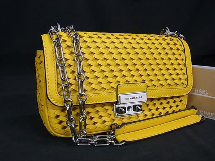 楽天市場】□新品同様□ MICHAEL KORS マイケルコース レザー 編み込み  
