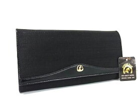 ■極上■本物■美品■ ホースヘア 二つ折り 長財布 ウォレット 小銭入れ 札入れ カード入れ ブラック系 DF9461