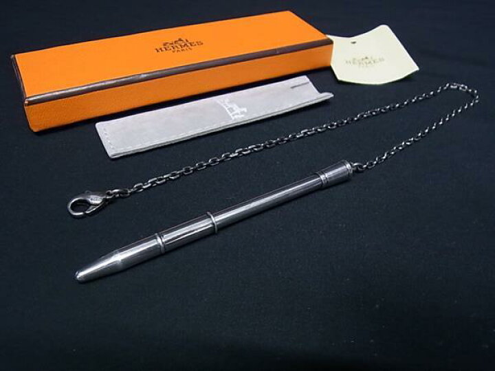 楽天市場】□美品□ HERMES エルメス SV925 チェーン付き キャップ式 