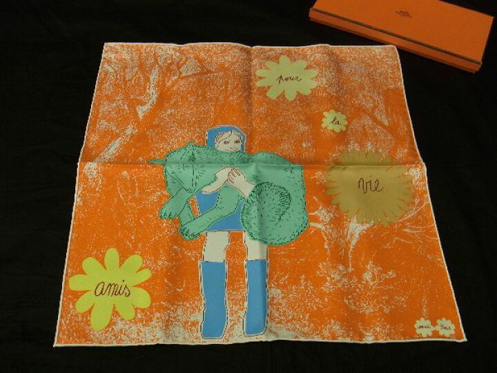 楽天市場】□新品□未使用□ HERMES エルメス カレ45 AMIS pour la vie 