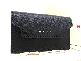 ■新品■未使用■ MARNI マルニ レザー 名刺入れ カードケース カード入れ メンズ レディース ブラック系 AW5303
