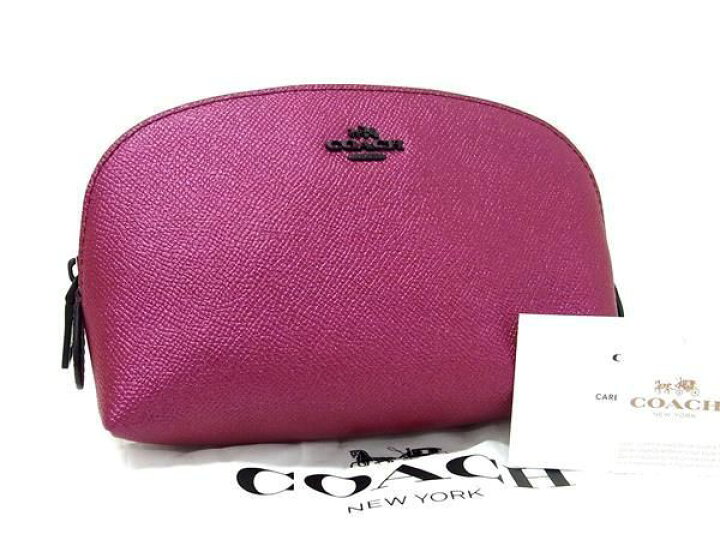 楽天市場】□新品□未使用□ COACH コーチ 59957 レザー メイクポーチ 