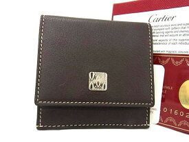 ■新品■未使用■ Cartier カルティエ マストライン レザー コインケース コインパース 小銭入れ ブラウン系 CC0819