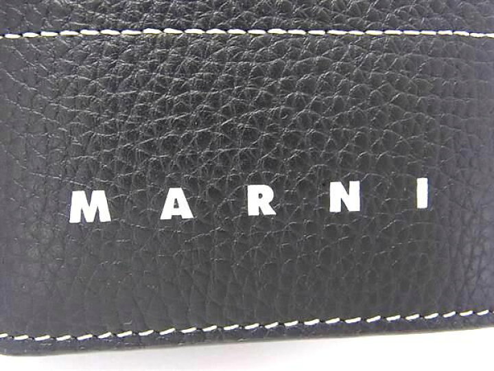 楽天市場】□新品□未使用□ MARNI マルニ レザー 二つ折り 財布 