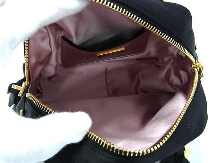 楽天市場】□極美品□ PRADA プラダ BL0444 サテン 2WAY ハンドバッグ 