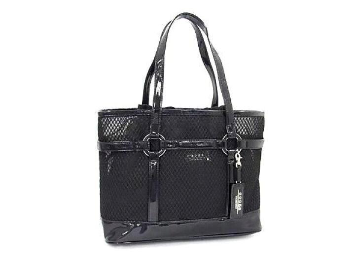 楽天市場】□極美品□ Cooga クーガ ナイロン×パテントレザー トート 