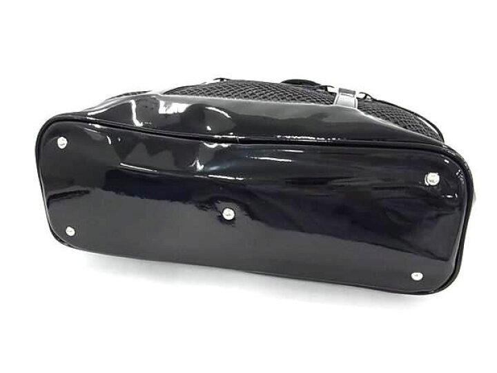 楽天市場】□極美品□ Cooga クーガ ナイロン×パテントレザー トート 