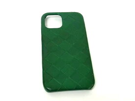 BOTTEGA VENETA ボッテガヴェネタ イントレチャート レザー iPhone12Pro 対応 アイフォンケース スマホケース グリーン系 FN6324