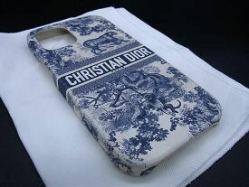ChristianDior クリスチャンディオール トワルドゥジョイ iPhone 12/12Pro 対応 アイホンケース ネイビー系×ホワイト系 AT7389