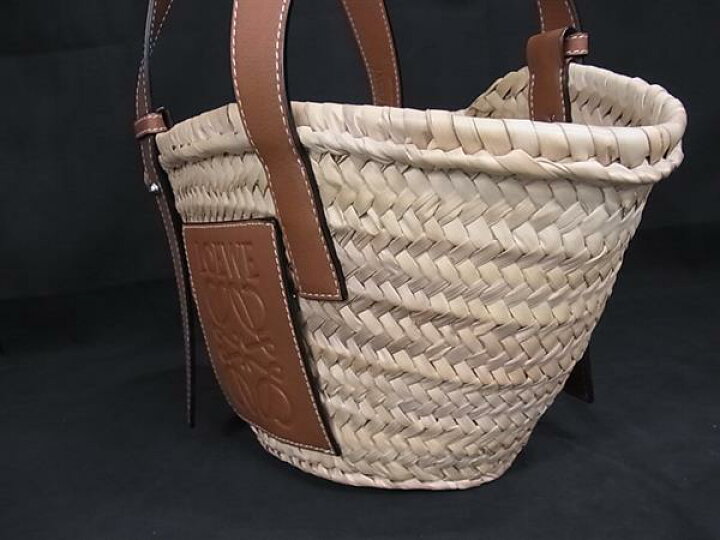 楽天市場】□極美品□ LOEWE ロエベ バスケット スモール アナグラム 