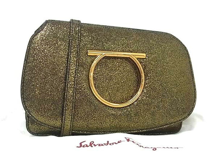 楽天市場】□美品□ Salvatore Ferragamo フェラガモ ガンチーニ 