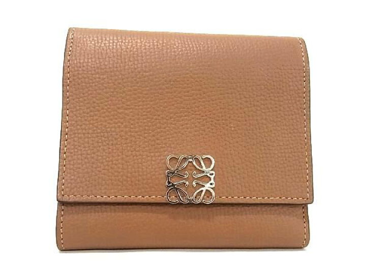 楽天市場】□新品同様□ LOEWE ロエベ アナグラム レザー 三つ折り  