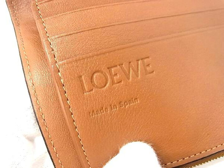 楽天市場】□新品同様□ LOEWE ロエベ アナグラム レザー 三つ折り  