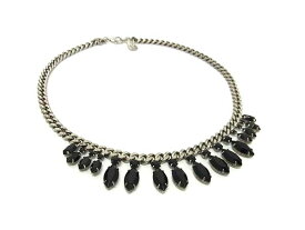 YOCHI NY ヨーキ ニューヨーク ネックレス ペンダント アクセサリー レディース シルバー系×ブラック系 DJ7301