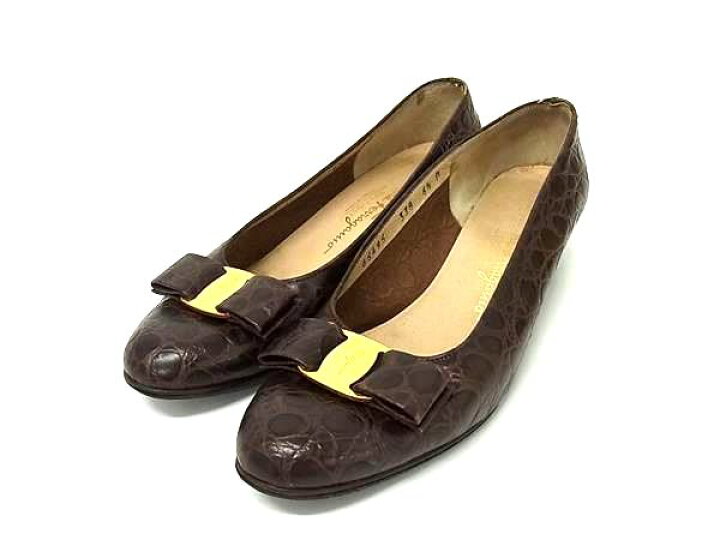楽天市場】Salvatore Ferragamo フェラガモ ヴァラリボン クロコダイル 