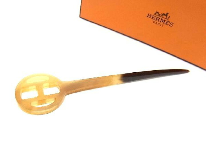 楽天市場】□極美品□ HERMES エルメス バッファローホーン かんざし 