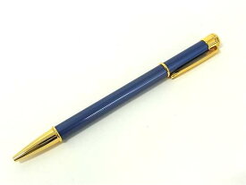 ■極美品■ MIKIMOTO ミキモト 本真珠 アコヤ真珠 パール 約4mm ボールペン 筆記用具 文房具 ステーショナリー ブルー系 DG8452