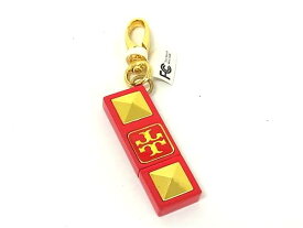■美品■ TORY BURCH トリーバーチ USBメモリー ストラップ レディース レッド系×ゴールド系 DH9990