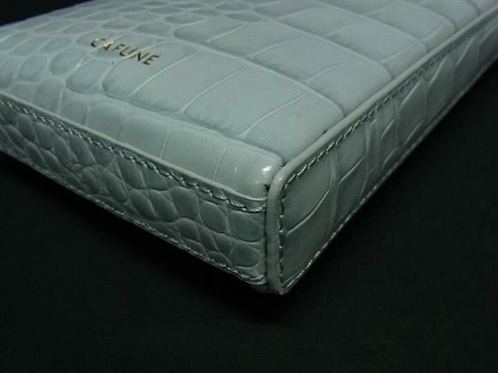 楽天市場】□新品□未使用□ CAFUNE カフネ クロコダイル型押しレザー  