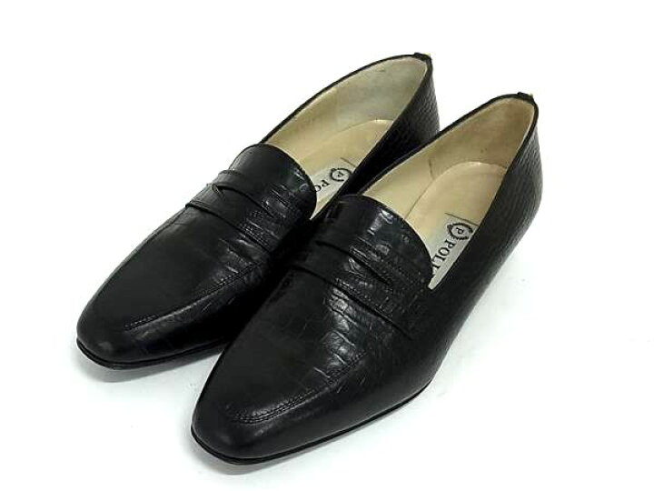 楽天市場】□美品□ POLLINI ポリーニ クロコダイル型押しレザー 