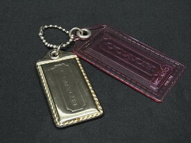 ■美品■ COACH コーチ キーホルダー バッグチャーム キーチャーム レディース ゴールド系×クリアピンク系 DM5101