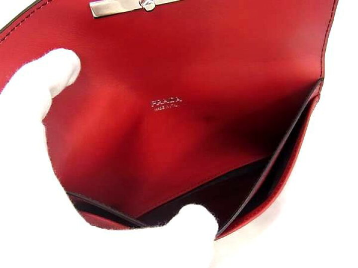 楽天市場】□極美品□ PRADA プラダ レザー ポーチ マルチケース 小物 